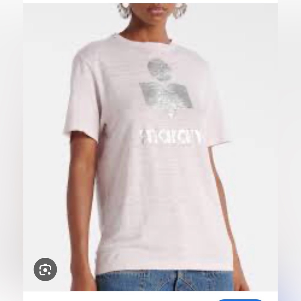 NWT Isabel Marant PINK ZEWEL LINEN TEE Size S